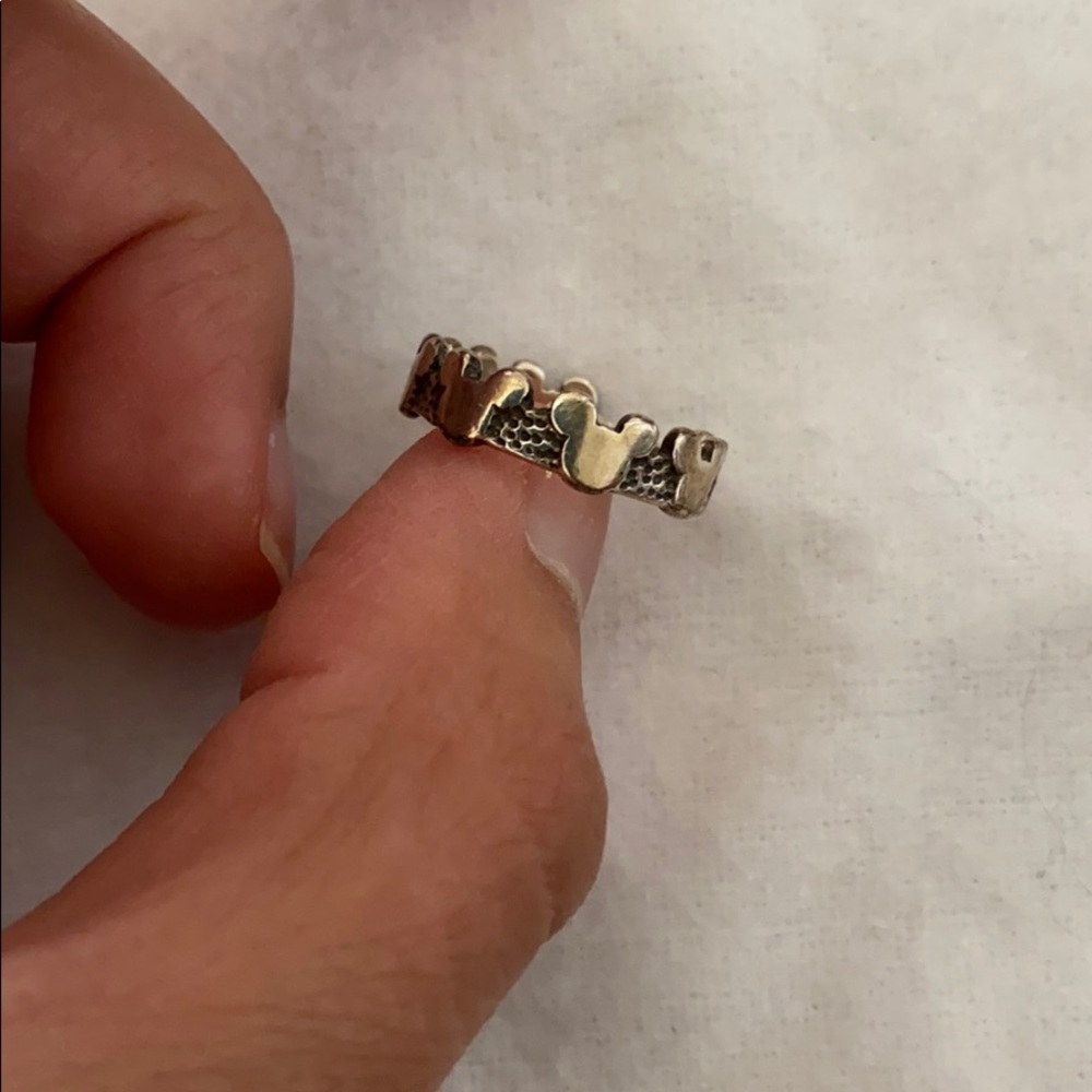 Sterling silver Mickey ring